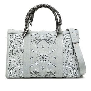 Amiri bandana-embroidery denim holdall